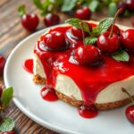 Make a creamy no bake cherry cheesecake dessert with graham cracker crust, cream cheese filling, and cherry topping—quick and easy