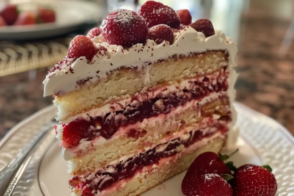 Learn how to make a delicious strawberry layer cake with fresh strawberries, fluffy layers, and smooth frosting. Perfect for any occasion!