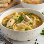 Learn how to make a quick and easy chicken noodle soup in just 40 minutes. Perfect for cozy dinners with simple ingredients and big flavor