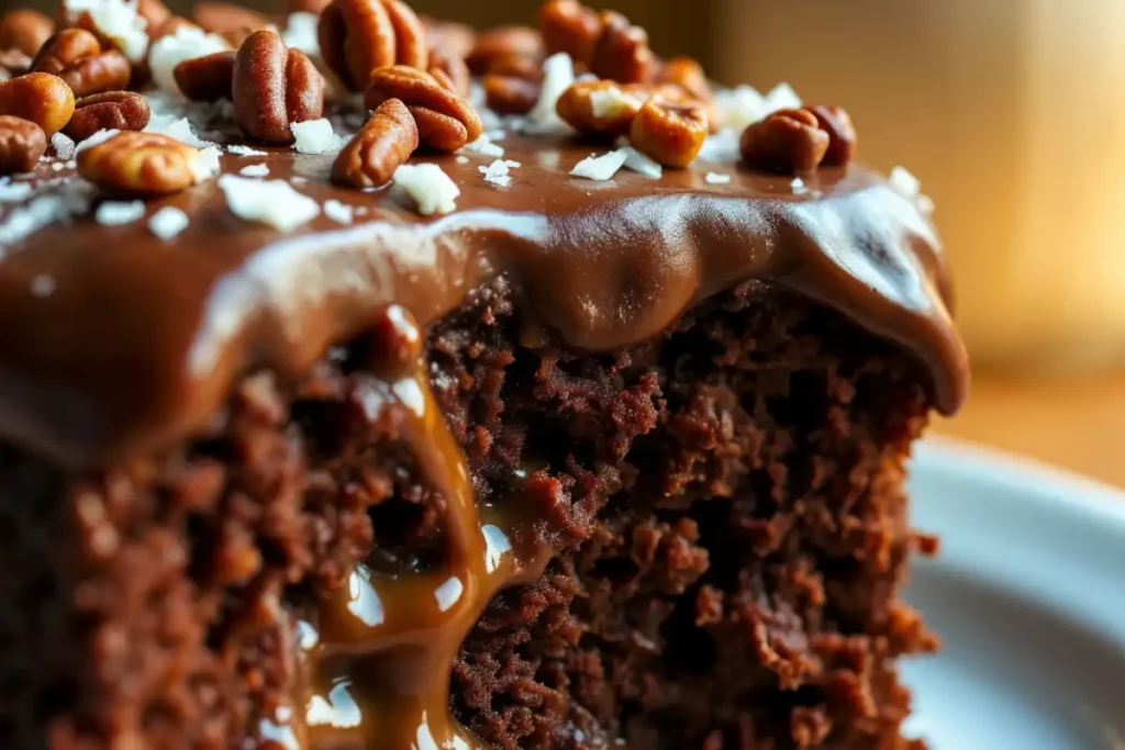 Discover what sets German Chocolate Cake apart with its unique ingredients, iconic frosting, and fascinating history.