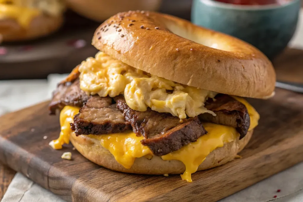 Learn how to make a Steak Egg and Cheese Bagel with tender steak, melted cheese, and fluffy eggs for a satisfying breakfast sandwich