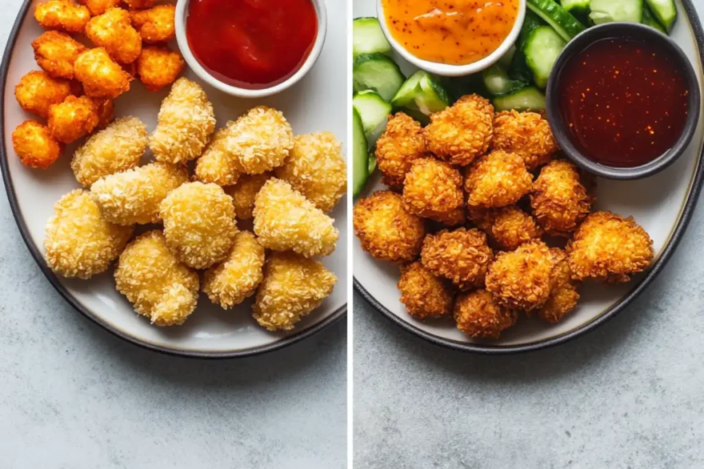 Learn how to make healthy and crispy baked chicken nuggets at home with simple ingredients, perfect for family meals and snack-time favorites