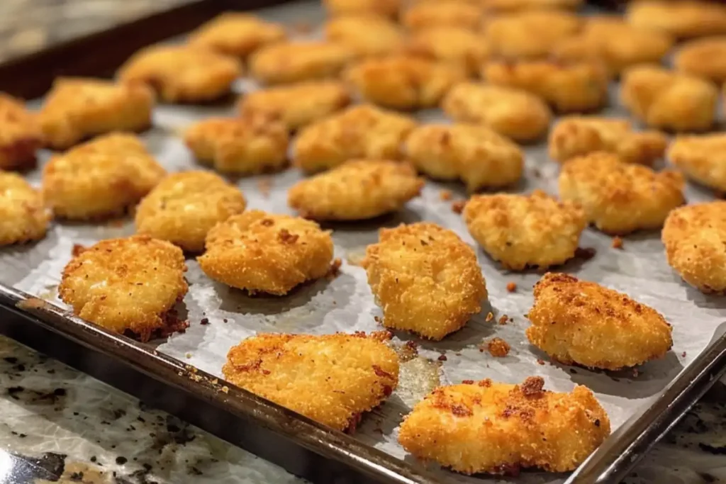 Bake frozen chicken nuggets at 400°F for crispy perfection. Learn the ideal time, tips for seasoning, and reheating options.