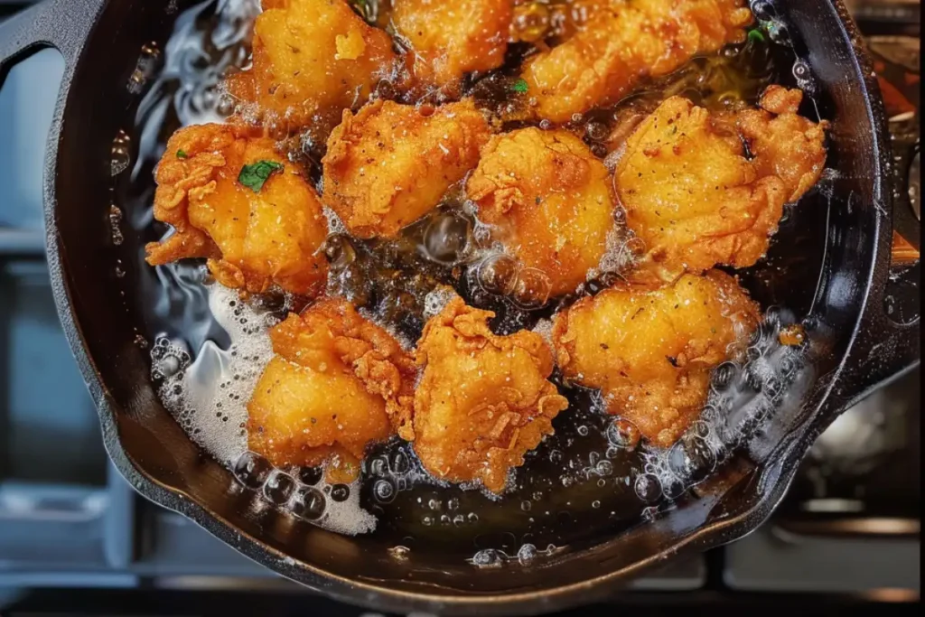 Learn how to perfectly fry chicken in a Dutch oven with this step-by-step guide, ensuring crispy skin and juicy meat every time.