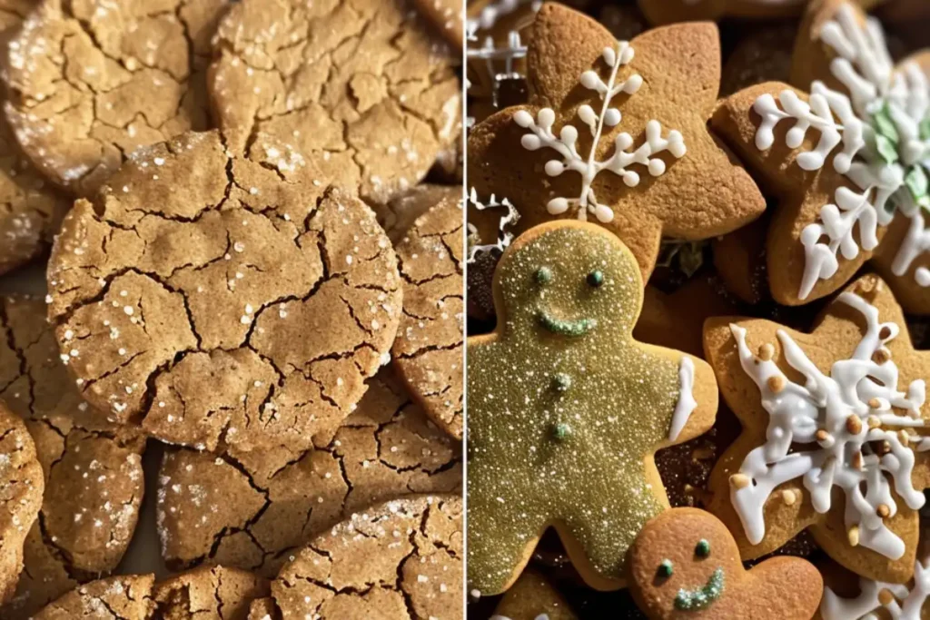 Discover the differences between ginger snaps and gingerbread cookies in texture, flavor, and use in recipes, perfect for holiday baking