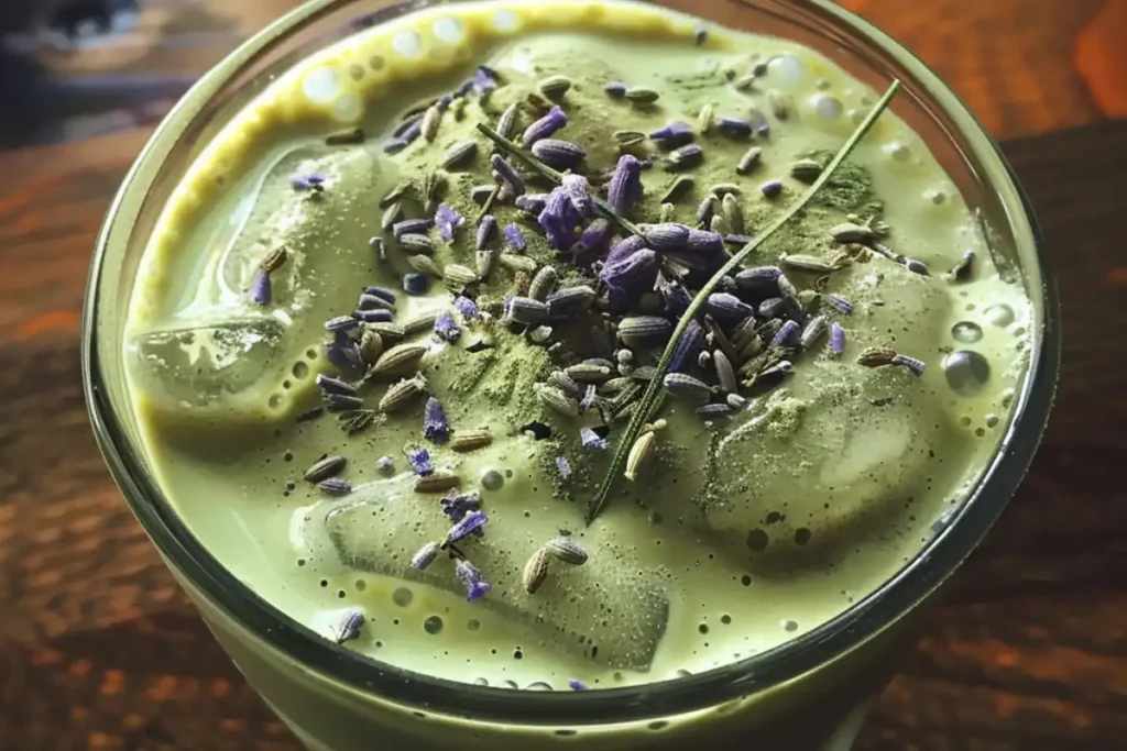 Learn how to make a refreshing lavender matcha latte at home, blending earthy matcha with soothing lavender for a perfect drink