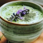 Learn how to make a refreshing lavender matcha latte at home, blending earthy matcha with soothing lavender for a perfect drink