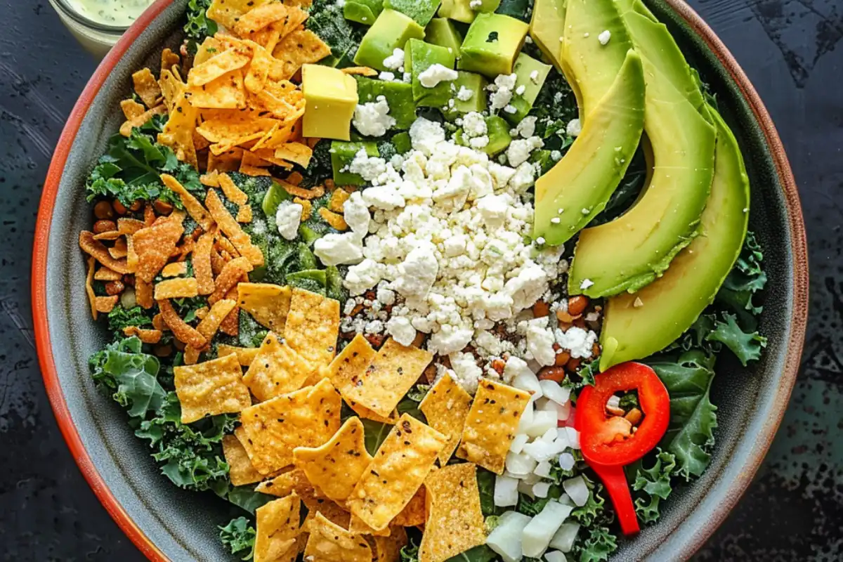 Discover a vibrant twist on Caesar salad with Mexican flavors like avocado, tortilla strips, and cotija cheese. Healthy and delicious!