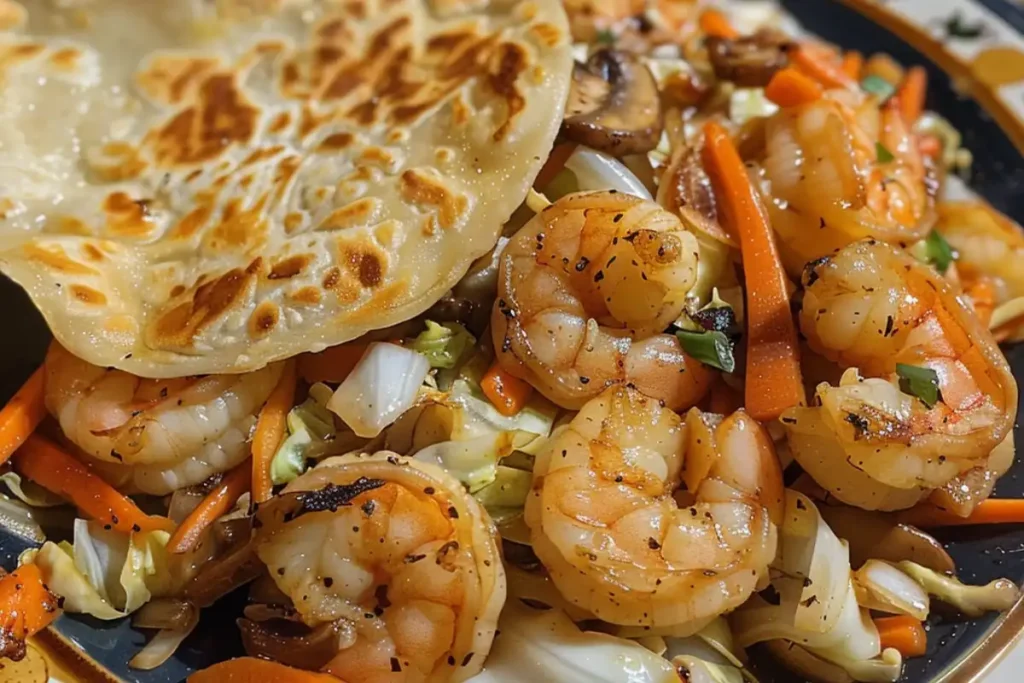 Discover a quick and easy Moo Shu Shrimp recipe with tender shrimp, crunchy veggies, and savory sauce, perfect for any weeknight dinner