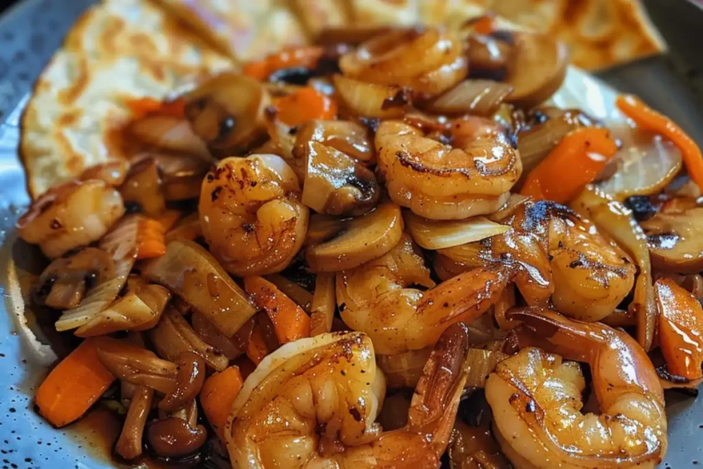 Discover a quick and easy Moo Shu Shrimp recipe with tender shrimp, crunchy veggies, and savory sauce, perfect for any weeknight dinner