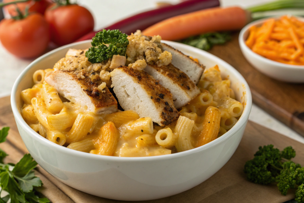 Indulge in this easy protein mac and cheese recipe packed with flavor and perfect for meal prep or a quick, satisfying dinner