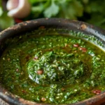 Discover the bold flavors of Skhug, a spicy Middle Eastern sauce made with fresh herbs and chilies. Perfect as a dip, condiment, or marinade.