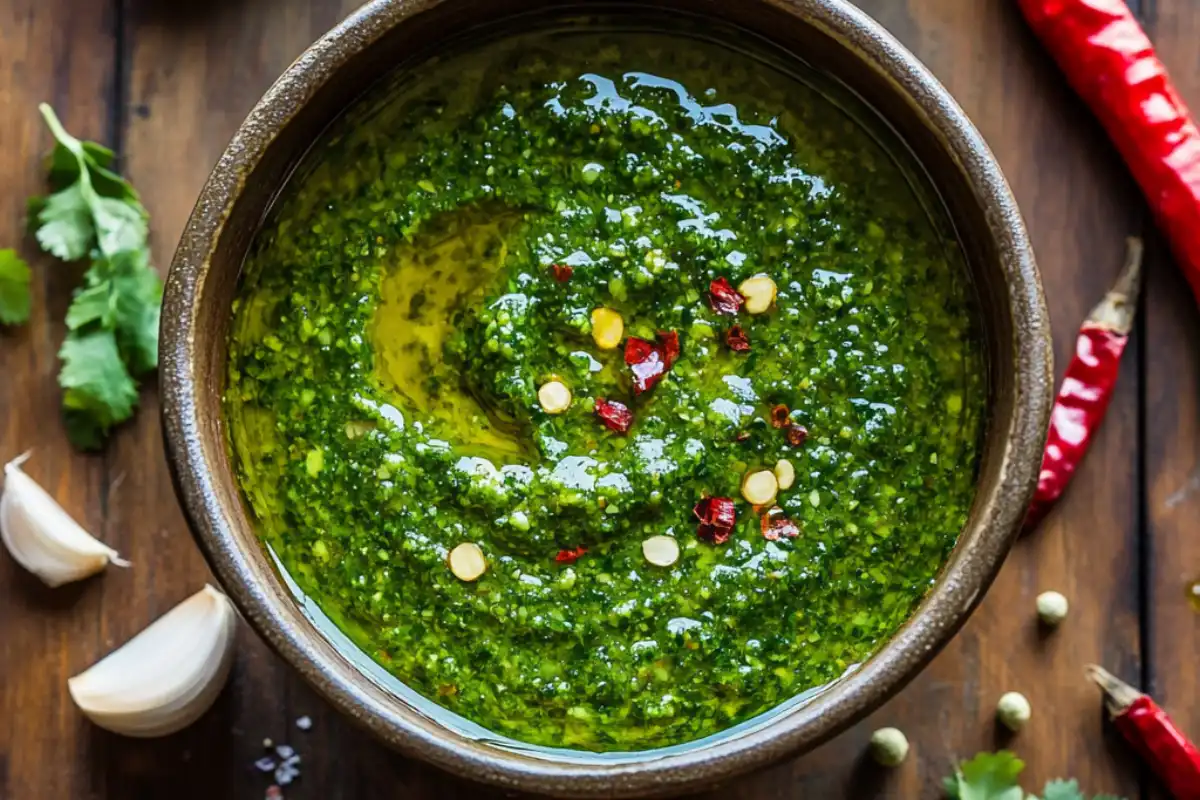 Discover what skhug tastes like, a bold Middle Eastern sauce with fresh herbs and chilies that adds spice and vibrant flavor to your meals.