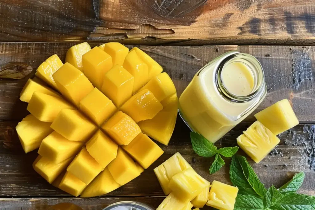 Discover how to make a delicious mango pineapple smoothie with simple ingredients. Perfect for a refreshing snack or breakfast!