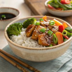 Make a delicious teriyaki bowl at home with this easy recipe! Customize with chicken, beef, or tofu, and enjoy a healthy, flavorful meal in 30 minutes.