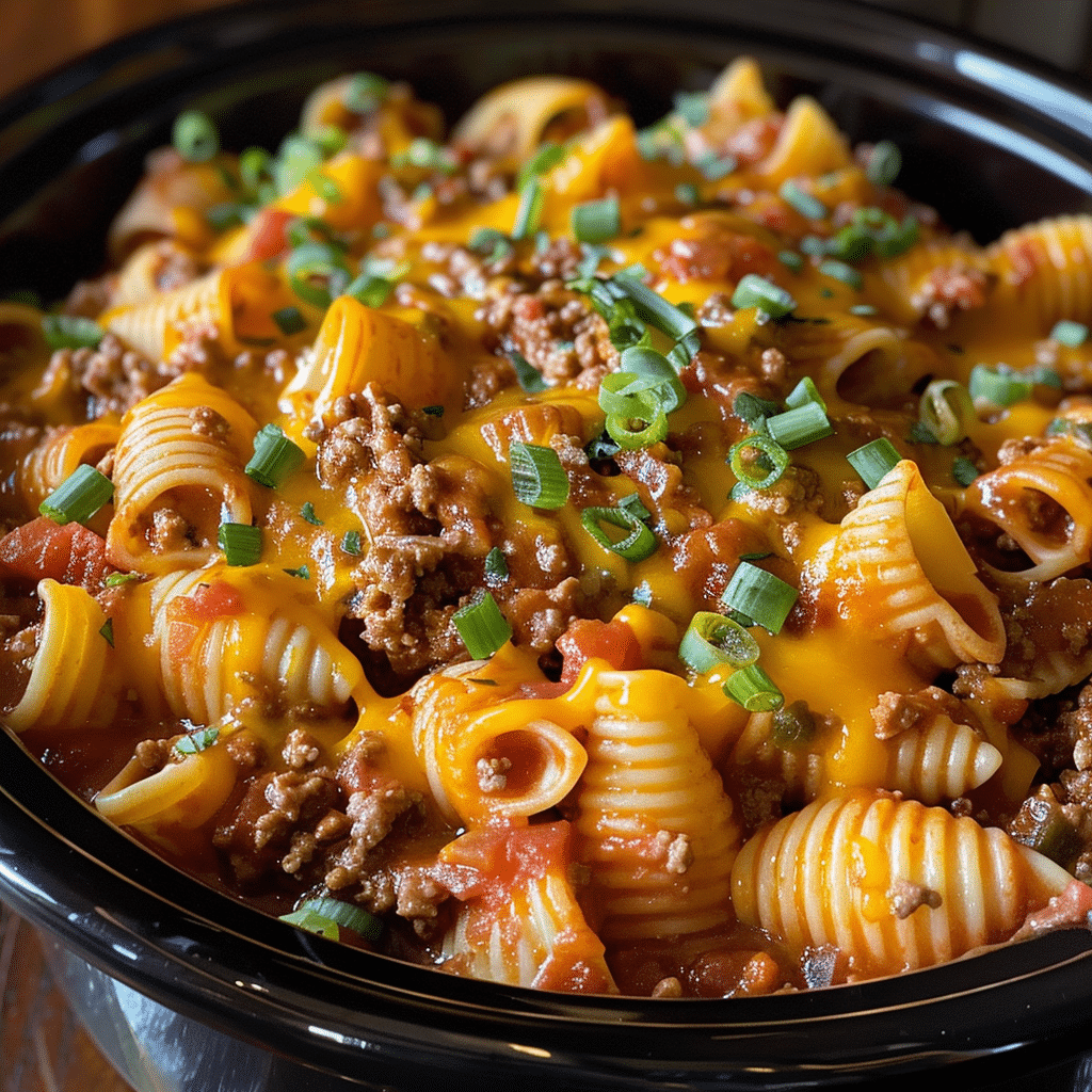 Crock Pot Taco Shells and Cheese is a creamy, cheesy slow cooker pasta with bold taco flavor—perfect for family dinners or parties!