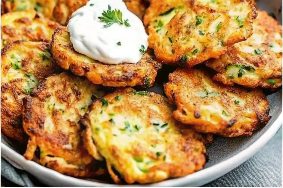 Crispy Zucchini Fritters are golden on the outside, tender inside, and perfect for snacks or sides. Easy, healthy, and super satisfying!