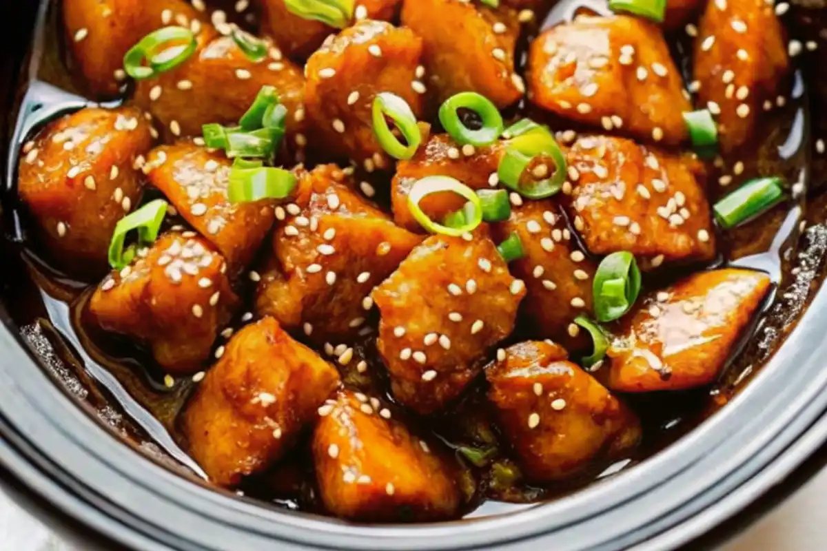 Crockpot Teriyaki Chicken is tender, juicy, and coated in a sweet-savory glaze. Easy slow cooker dinner perfect over rice or noodles!