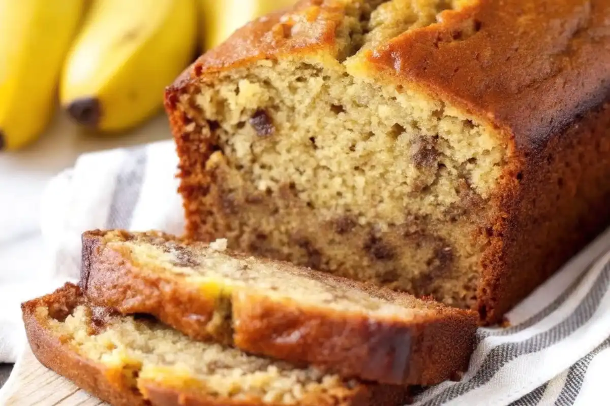 This Easy Banana Bread Recipe is soft, moist, and loaded with banana flavor—perfect for breakfast, snacking, or sharing!