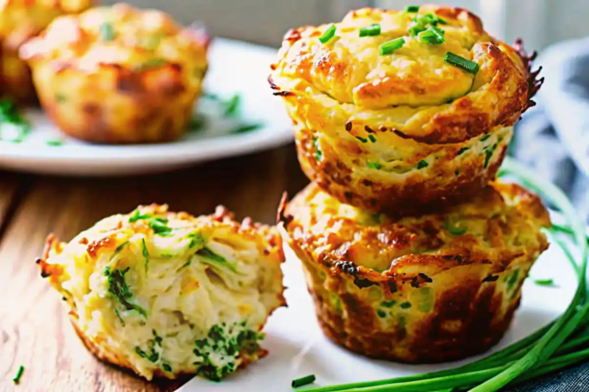 These Parmesan Zucchini Potato Muffins are savory, cheesy, and tender. Perfect for snacks, sides, or breakfast on-the-go!