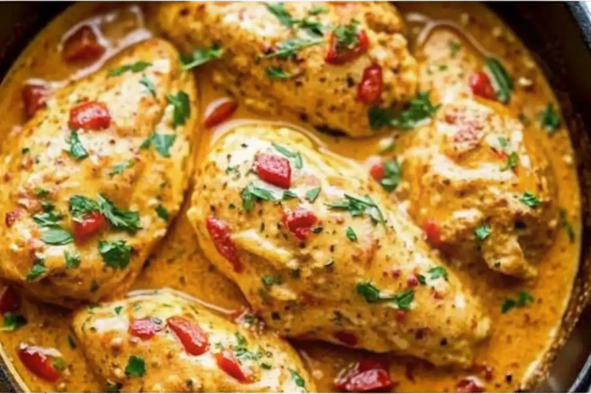 Slow Cooker Peanut Chicken is tender, creamy, and packed with bold Thai flavors—an easy and satisfying family dinner made in your crockpot!