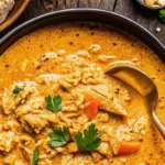 This Chicken and Rice Soup is warm, hearty, and nourishing—packed with tender chicken, veggies, and rice in a flavorful broth.