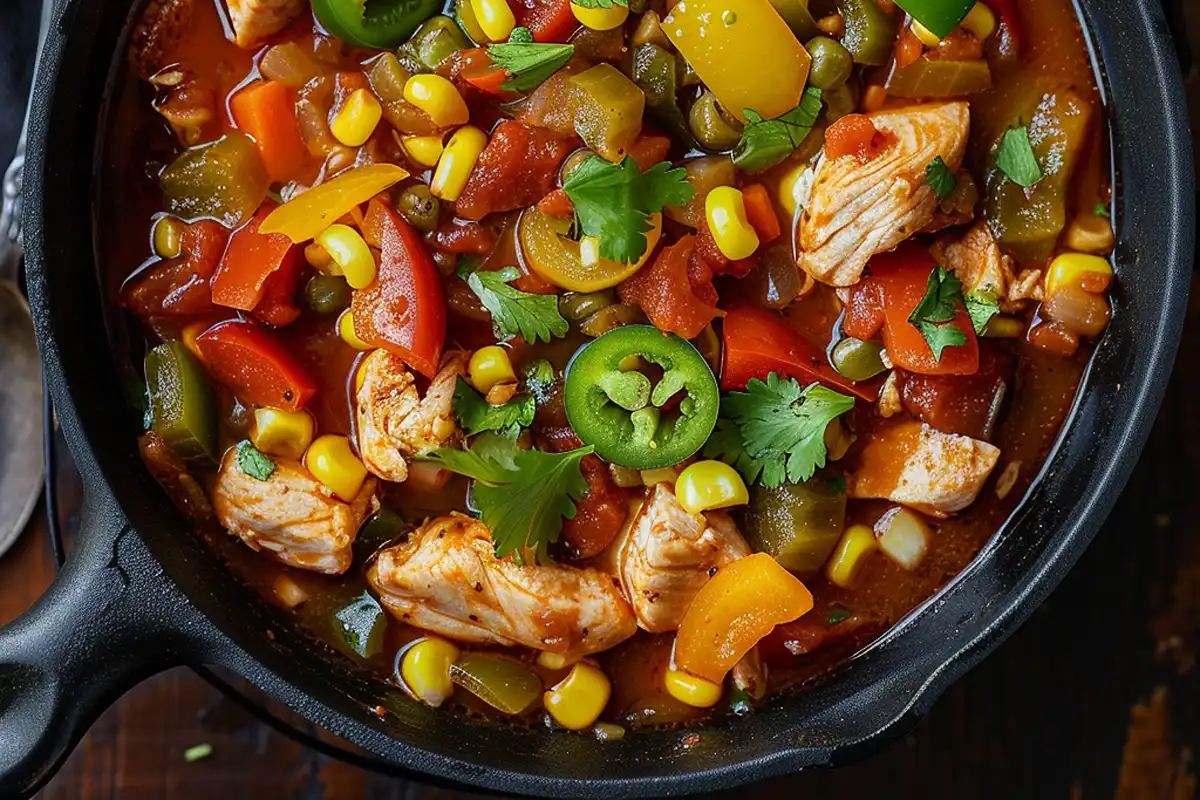 If you love sizzling fajitas at your favorite Tex-Mex restaurant, then this Chicken Fajita Soup is for you. It’s a flavorful, comforting one-pot meal that transforms the bold, smoky taste of chicken fajitas into a warm, hearty soup perfect for any day of the week. Loaded with juicy chicken, tender bell peppers, onions, fire-roasted tomatoes, black beans, and bold spices, this soup brings that fajita sizzle—without the skillet. Plus, it's easy to make on the stovetop or in the slow cooker. Ingredients: 1 tablespoon olive oil 1 lb boneless, skinless chicken breasts (or thighs), cut into bite-sized pieces 1 small onion, sliced 1 red bell pepper, sliced 1 green bell pepper, sliced 3 garlic cloves, minced 1 teaspoon chili powder 1 teaspoon cumin ½ teaspoon smoked paprika 1 teaspoon dried oregano Salt and pepper, to taste 1 (15 oz) can black beans, drained and rinsed 1 (14.5 oz) can fire-roasted diced tomatoes 4 cups chicken broth Juice of 1 lime ¼ cup chopped cilantro (optional) Optional Toppings: Shredded cheese Sour cream Crushed tortilla chips Avocado slices Jalapeño rings Preparation: Step 1: Sauté Chicken and Veggies Heat olive oil in a large pot over medium-high heat. Add chicken, season with salt and pepper, and cook until browned (about 5–6 minutes). Remove and set aside. In the same pot, add onion and bell peppers. Cook for 4–5 minutes, until softened. Add garlic and cook 1 minute more. Step 2: Add Spices and Broth Stir in chili powder, cumin, paprika, and oregano. Return the chicken to the pot. Add black beans, fire-roasted tomatoes, and chicken broth. Stir to combine. Step 3: Simmer Bring the soup to a gentle boil, then reduce heat and simmer uncovered for 20–25 minutes until flavors are well blended and chicken is fully cooked. Step 4: Finish and Serve Stir in lime juice and cilantro just before serving. Taste and adjust seasoning as needed. Ladle into bowls and add your favorite toppings. Variation: Creamy Fajita Soup: Add ½ cup heavy cream or a block of cream cheese for a creamy twist Spicy Version: Add chipotle peppers in adobo or extra jalapeños Low-Carb: Skip the beans or swap for cauliflower rice Slow Cooker: Add all ingredients (except lime and cilantro) to a slow cooker. Cook on LOW for 6–7 hours or HIGH for 3–4. Shred chicken before serving. Vegan: Substitute chicken with canned chickpeas and use vegetable broth COOKING Note: Slice the peppers and onions thinly for that authentic fajita texture. Fire-roasted tomatoes add a rich, smoky layer—don’t skip them if you can! Serving Suggestions: Serve with warm tortillas or cornbread Top with crushed tortilla chips or cheese for added crunch and flavor Add a side of Mexican rice or grilled corn Garnish with sliced avocado, sour cream, or shredded cheese Great for meal prep—make a big pot and portion into containers Tips: Use rotisserie chicken for a quick version Make it ahead—this soup gets better after a day in the fridge Freeze it in individual portions for up to 3 months Add rice or noodles for extra bulk if you want a heartier soup For smoky heat, stir in a spoonful of chipotle sauce or adobo ⏱️ Time Overview: Prep Time: 10 minutes Cook Time: 25 minutes Total Time: 35 minutes 🍽️ Nutritional Information (Per Serving – 6 servings): Calories: ~280 Protein: ~25g Carbohydrates: ~20g Fat: ~12g Fiber: ~6g Sodium: ~600mg ❓FAQs Can I use pre-cooked chicken? Yes! Add it during the last 10 minutes of simmering to heat through. Is this soup gluten-free? It is naturally gluten-free—just check your broth and seasonings. Can I use frozen peppers and onions? Absolutely! Great for saving time. Just sauté a few minutes longer to remove excess moisture. How spicy is it? It has mild heat. Adjust spice levels by adding cayenne, hot sauce, or diced jalapeños. Can I add rice or pasta? Yes! Add ½ cup cooked rice or pasta at the end for a heartier texture. 📝 Conclusion: This Chicken Fajita Soup brings all the sizzling flavors of your favorite Tex-Mex dish into one easy bowl. It’s spicy, savory, hearty, and endlessly customizable. Whether you're feeding your family, meal prepping, or warming up on a cold day, this soup is guaranteed to hit the spot. Ready in under an hour with minimal cleanup—it’s a one-pot wonder that deserves a spot in your recipe rotation!