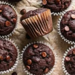 Chocolate Zucchini Muffins are rich, moist, and loaded with chocolate flavor—an easy way to sneak in veggies and enjoy a sweet treat!