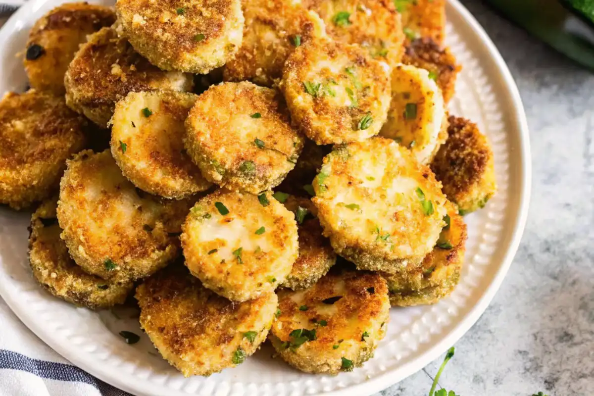 Fried Zucchini is crispy, golden, and perfect for dipping—a simple appetizer or side dish made with fresh zucchini slices and a crunchy coating.