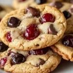 Maraschino Cherry Chocolate Chip Cookies are soft, chewy, and bursting with chocolate chips and sweet cherry flavor in every bite.