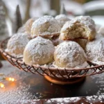 Mexican Wedding Cookies are buttery, melt-in-your-mouth cookies coated in powdered sugar and filled with crunchy pecans. A holiday favorite!