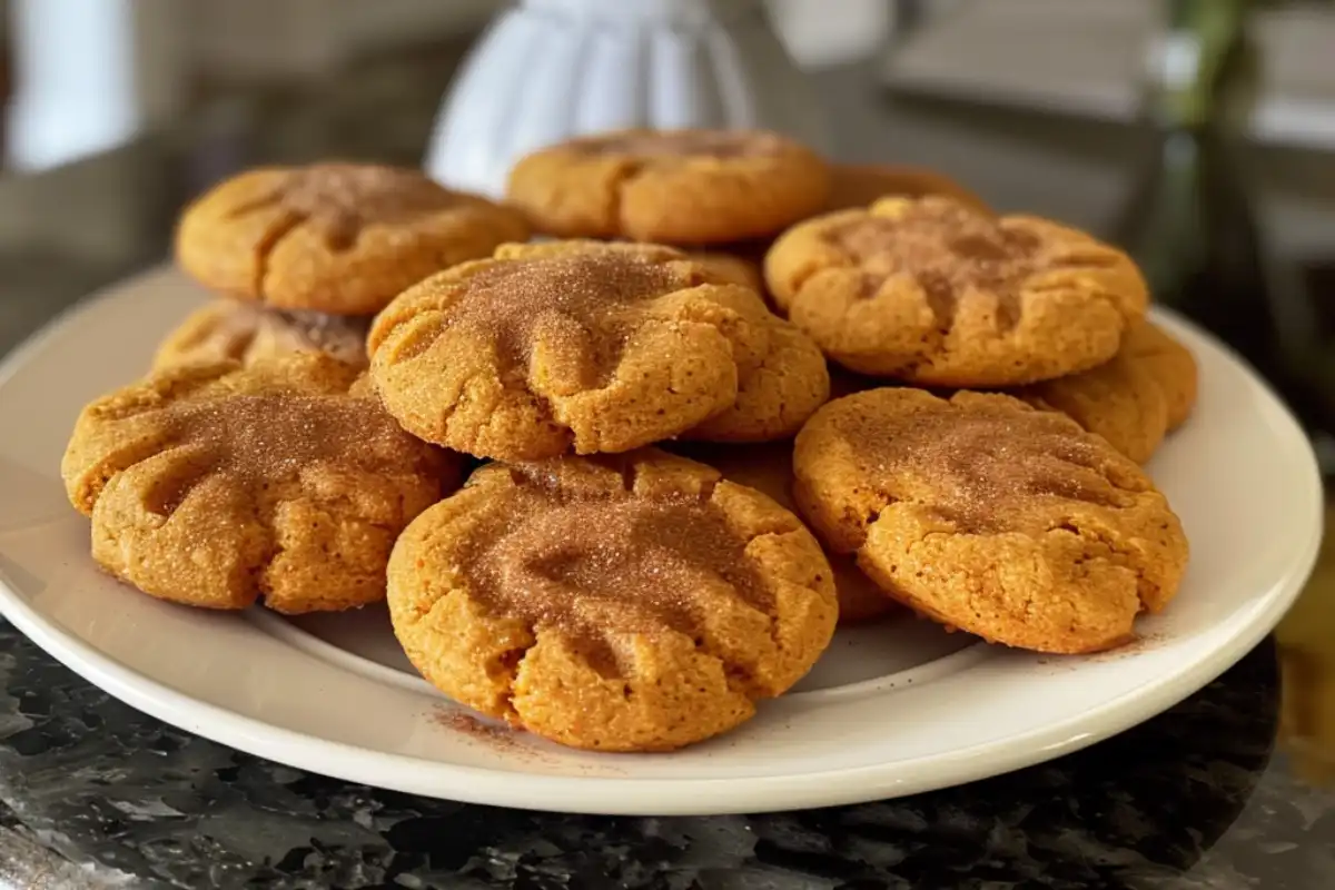 These Pumpkin-Spice Sugar Cookies are soft, chewy, and full of cozy fall flavor—perfect for holidays, gifting, or a sweet seasonal treat!