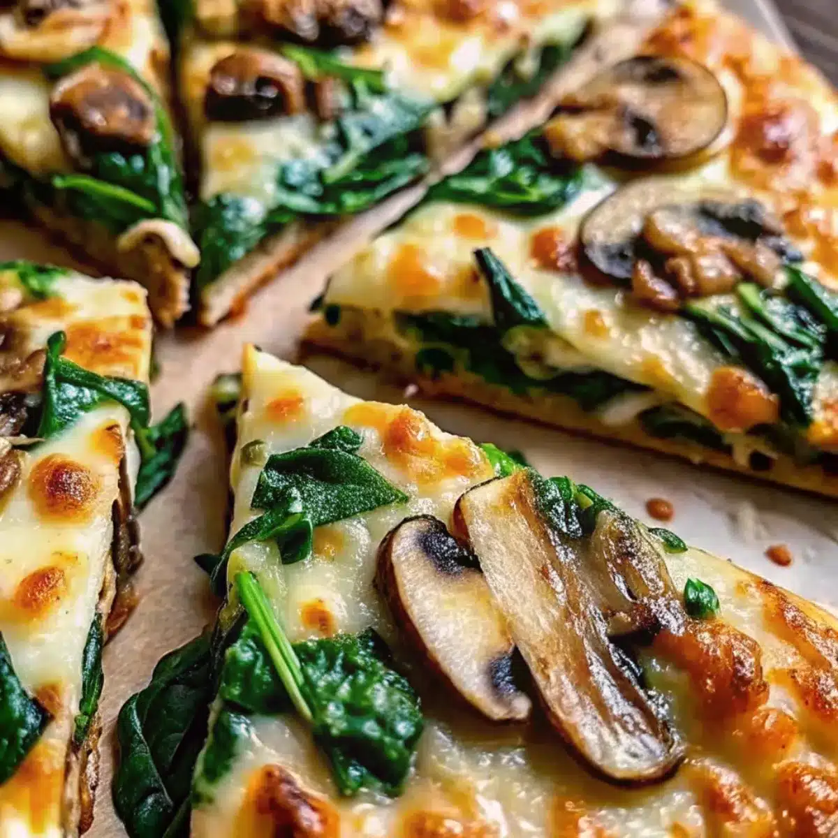 These baked spinach mushroom quesadillas are cheesy, crispy, and packed with flavor—a healthier, hands-off way to enjoy your favorite snack!