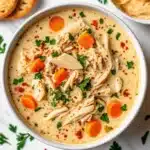 This crockpot creamy chicken and potato soup is rich, hearty, and perfect for cozy nights—easy to make and full of flavor.