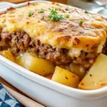 This Crockpot Hamburger Potato Casserole is a cheesy, hearty comfort meal with layers of beef, potatoes, and creamy sauce—pure weeknight bliss!
