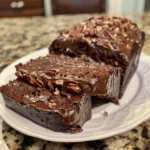 This German Chocolate Pecan Pound Cake is rich, moist, and topped with coconut-pecan frosting. A Southern twist on the classic German chocolate cake!