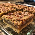 These Lazy Girl Pecan Pie Bars are gooey, buttery, and nutty with a cake mix crust. A quick and easy twist on classic Southern pecan pie!