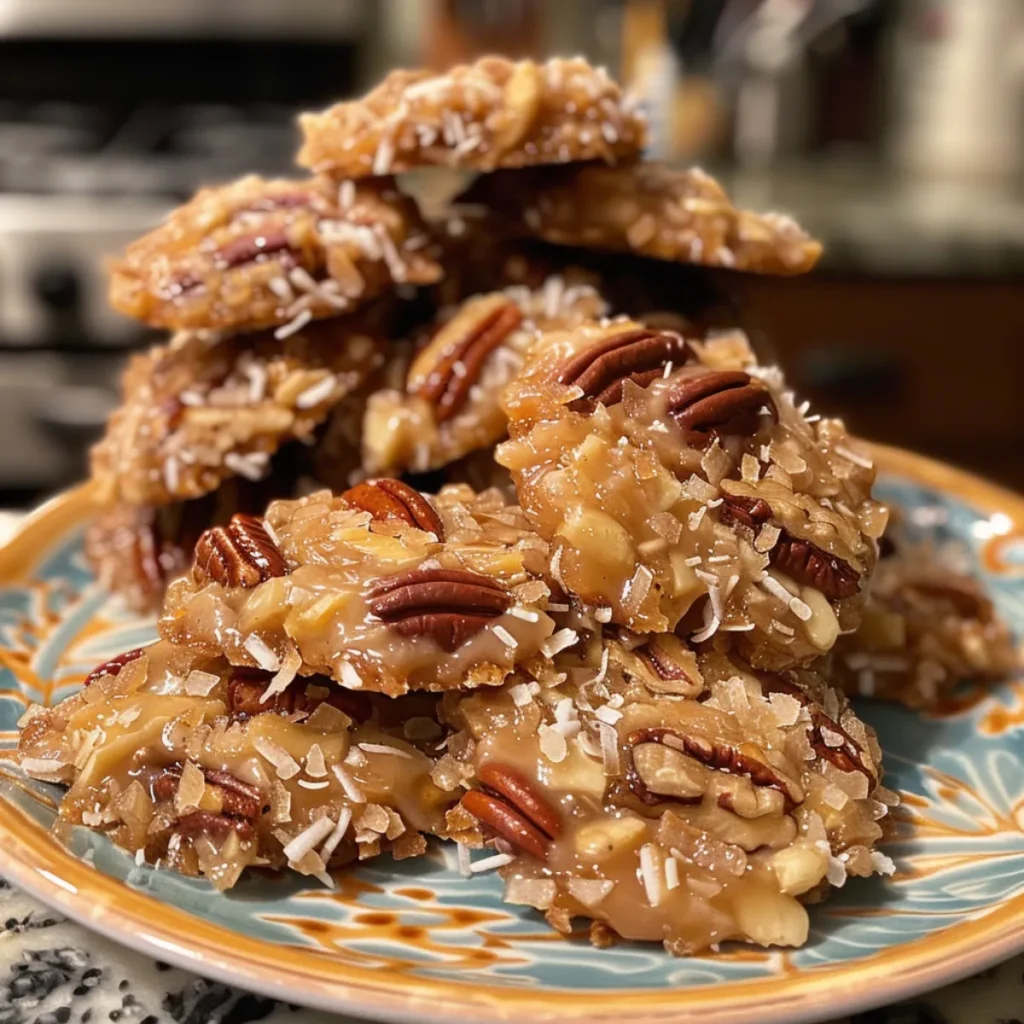 These No-Bake Coconut Pecan Praline Cookies are sweet, chewy, and nutty with coconut and pecans—an easy Southern-inspired dessert made in minutes!