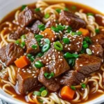 Slow Cooker Beef Ramen Noodles are savory, tender, and comforting—loaded with beef, broth, veggies, and ramen for an easy weeknight dinner.