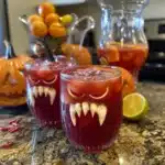 This spooky werewolf Halloween punch is fruity, fizzy, and fun—perfect for parties with its creepy look and delicious flavor.