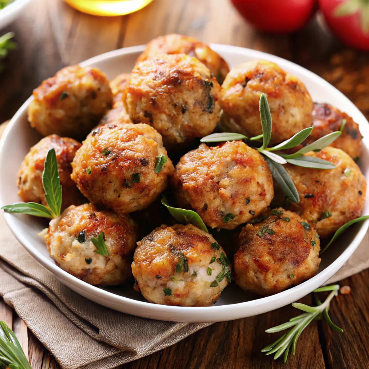Apple and Sage Turkey Meatballs are tender, juicy, and flavored with apples and fresh sage—perfect for a cozy fall dinner or holiday appetizer.