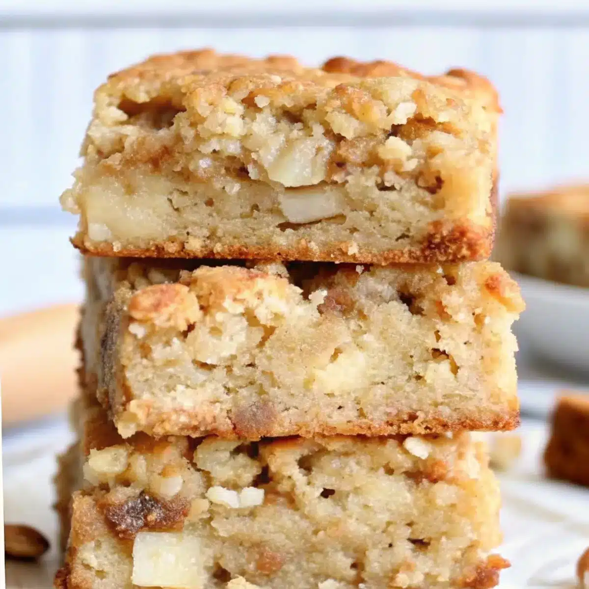 These Apple Brownies are soft, spiced, and full of apples and cinnamon. A cozy dessert bar that’s perfect for fall and holiday baking!
