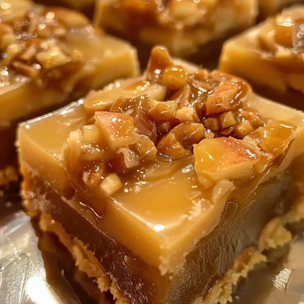 This Apple Pie Fudge is rich, creamy, and loaded with cinnamon-spiced apples and caramel. A perfect fall dessert or holiday gift!
