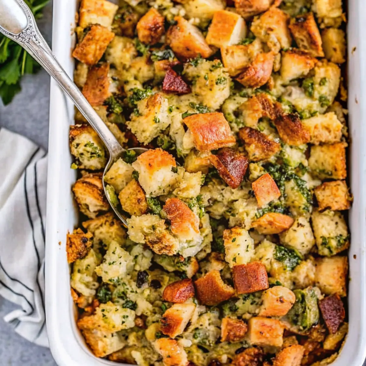 Stuffing Recipe Thanksgiving is a classic holiday side made with bread, herbs, and broth—savory, comforting, and perfect for your holiday table.