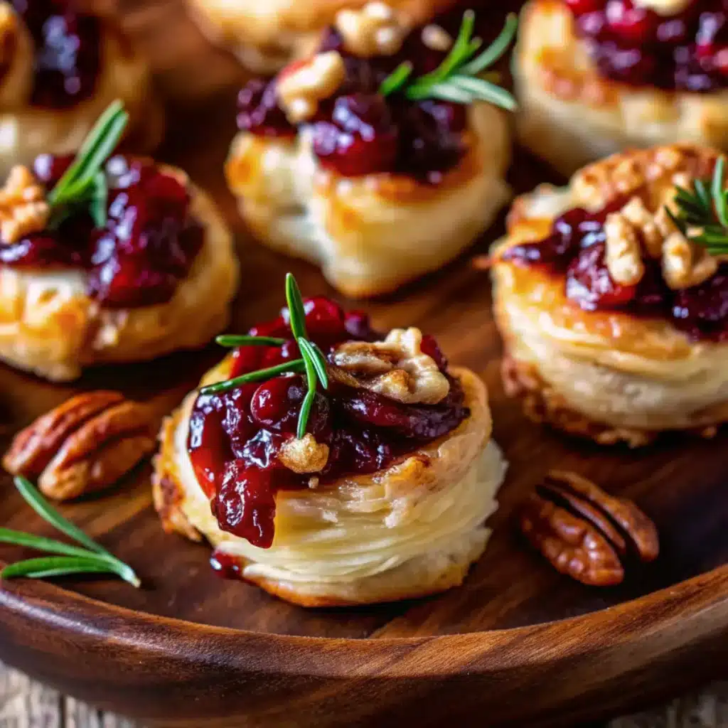Baked Cranberry Brie Bites