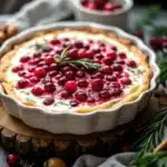 Baked Cranberry Cream Cheese Dip is creamy, tangy, and festive — made with fresh cranberries, cream cheese, and orange zest. Perfect for Thanksgiving or Christmas gatherings.