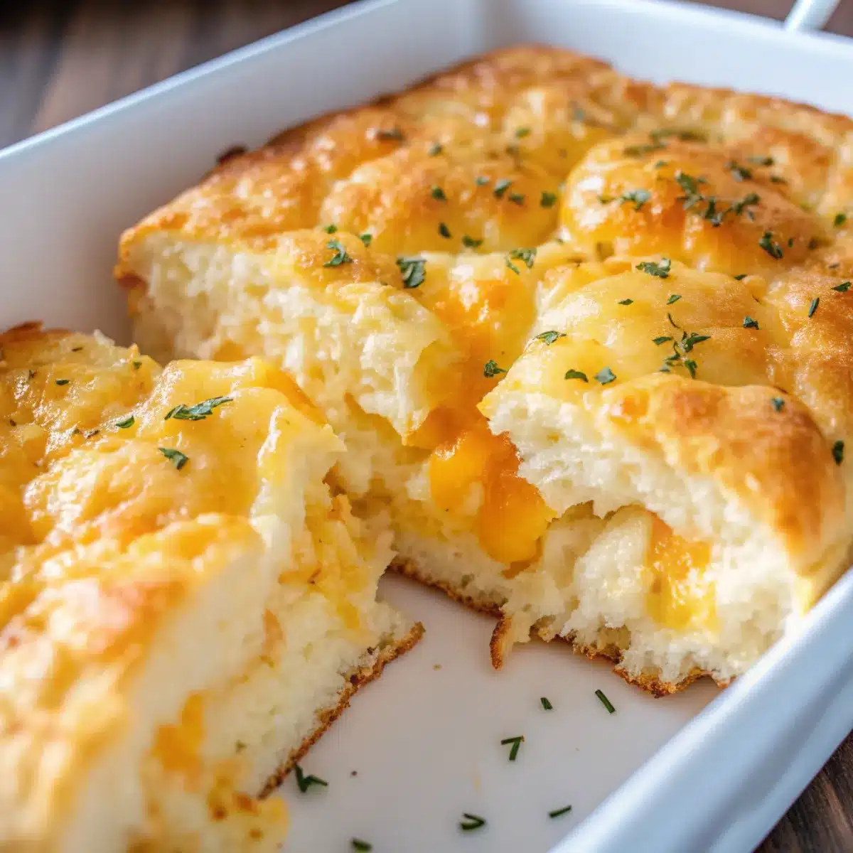 Cheddar Bay Biscuit and Egg Casserole is a cheesy breakfast bake with biscuits, eggs, sausage, and cheese. Perfect for holidays, brunch, or meal prep.