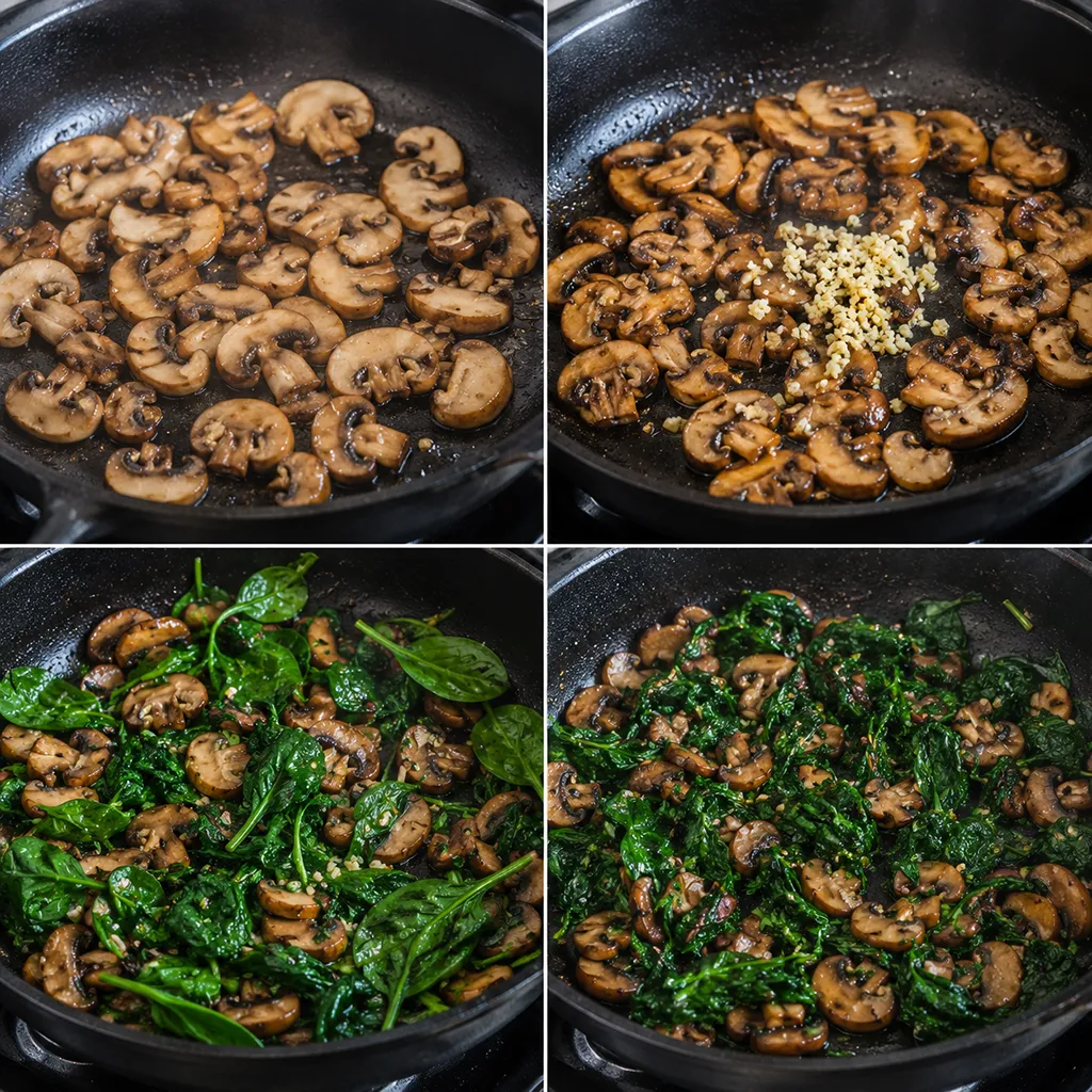 Chicken Spinach Mushroom Bake