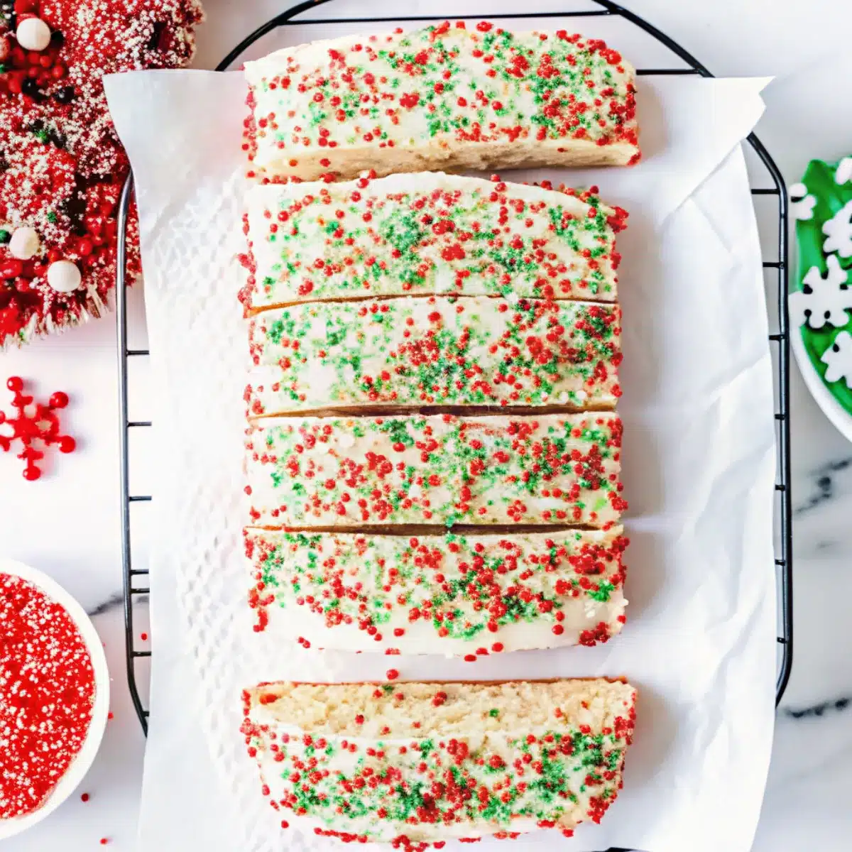 Christmas Sprinkle Buttermilk Bread is a festive quick bread with sprinkles, buttermilk, and vanilla. Perfect for holiday breakfasts, brunch, or gifting.