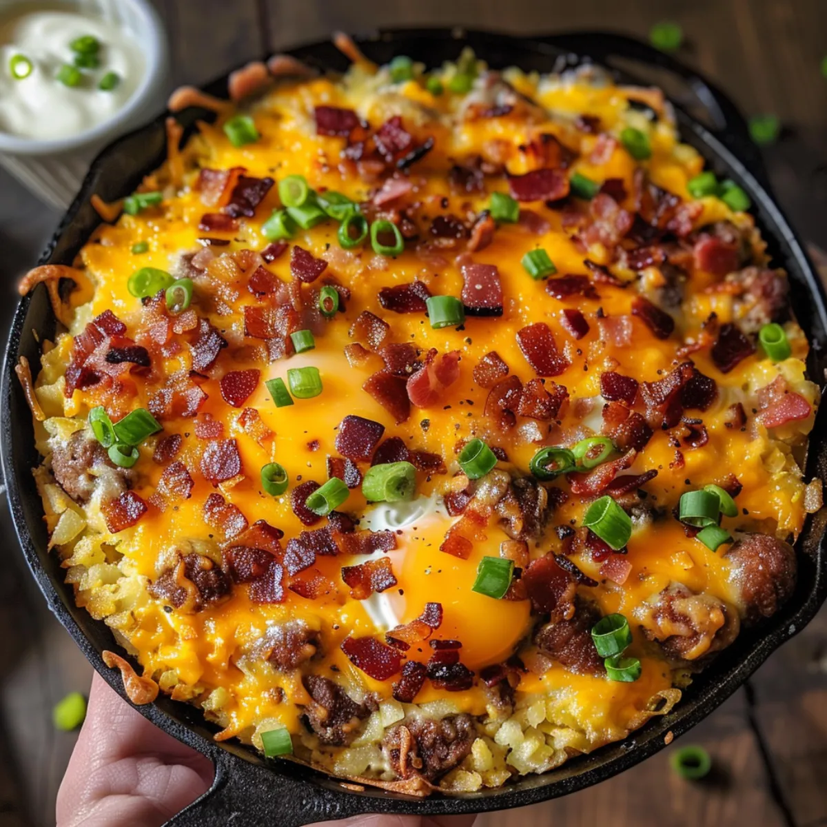 Crack Breakfast Casserole is a cheesy breakfast bake with bacon, ranch, eggs, and hashbrowns. Perfect for brunch, holidays, or meal prep.
